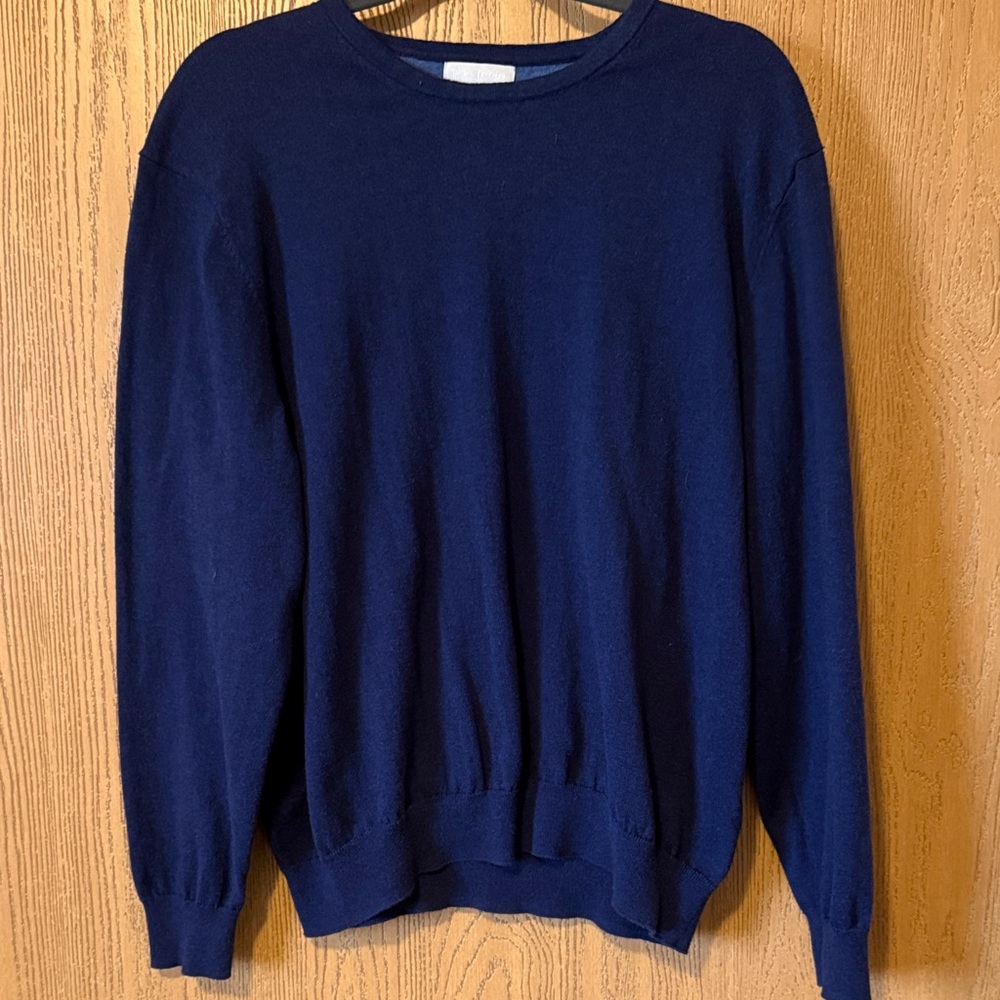 Hickey Freeman Men's Navy Blue Sweater